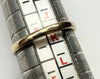 9ct yellow gold ring with mexican coin size J 1/2