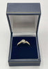 9ct Gold Ring With Clear Stone - O