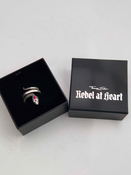 Thomas Sabo 925 Sterling Silver Triple Wound Snake Ring – Size P
