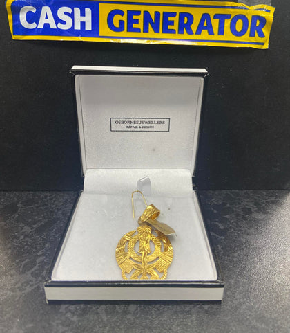 24ct Gold Khanda Pendant 12.2g