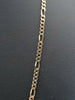 9ct Yellow Gold 3 In 1 Figaro Chain Necklace With St.Christopher Pendant - 20" Long - 13.9 Grams