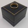 9ct yellow gold bead front ring 1.9g size O Boxed and hallmarked