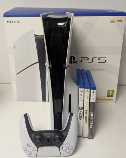 Sony PlayStation 5 Slim Disc Edition Console & 3 Games