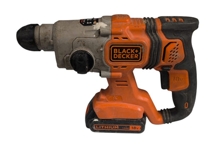Black and Decker Hammer Drill Cordless with 1.5Ah Battery and Charger 