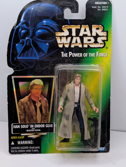 Star Wars Power Of The Force Han Solo In Endor Gear (Sealed)