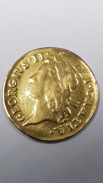 22ct George II 1758 Sovereign Gold Guinea Coin