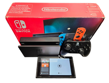 Nintendo Switch Console - Boxed with Dock and Controller (No Joy Cons)