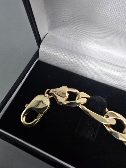 9ct Gold CHAIN LINK BRACELET 34.3G 8'' in Length