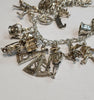 925 Silver Charm Bracelet - approx 7", 62.29g
