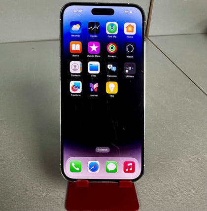 iPhone 14 Pro Max 128GB Battery Health 85% Silver *Unlocked*