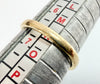 9ct yellow gold trilogy ring size N