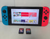 Nintendo Switch Console Neon Blue/red with 2 unboxed games