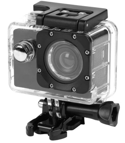 Goodmans Full HD Action Camera LCD Fully Waterproof Case Self Timer 1080P