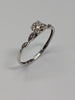 9ct Gold Diamond Ring Size O 1/2