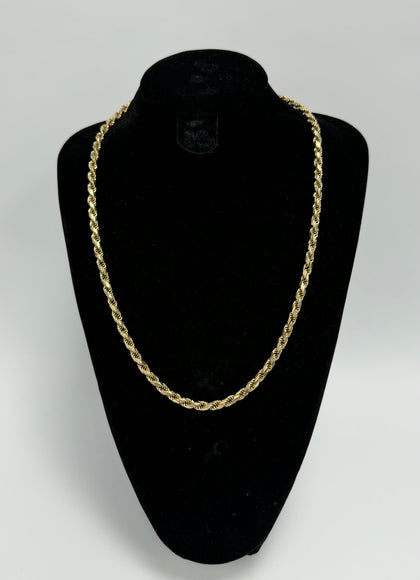 14ct Yellow Gold rope Chain D/C, 27.5