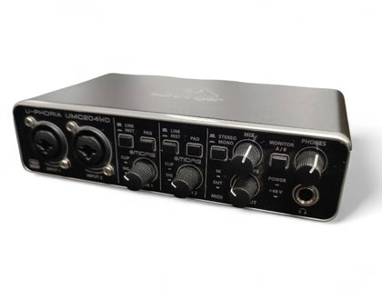 Behringer UMC204HD Audiophile 2x4, 24-Bit/192 kHz USB Audio/MIDI Interface **Unboxed**