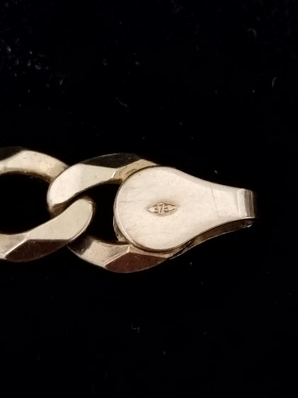 9ct Flat Curb Bracelet Engravable