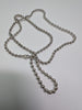 silver beaded necklace