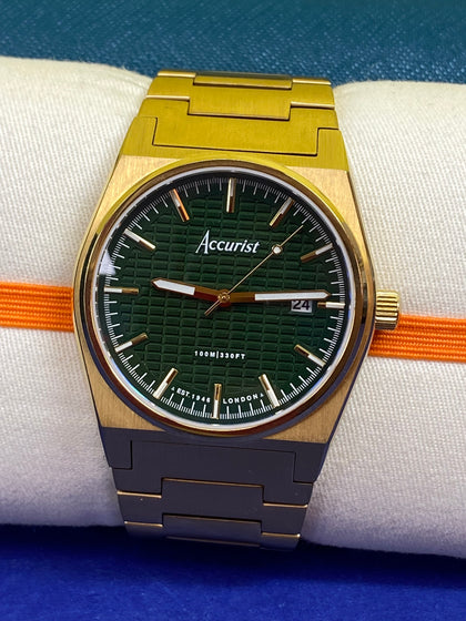 ACCURIST ORIGIN FIR GREEN DIAL WATCH LEIGH STORE