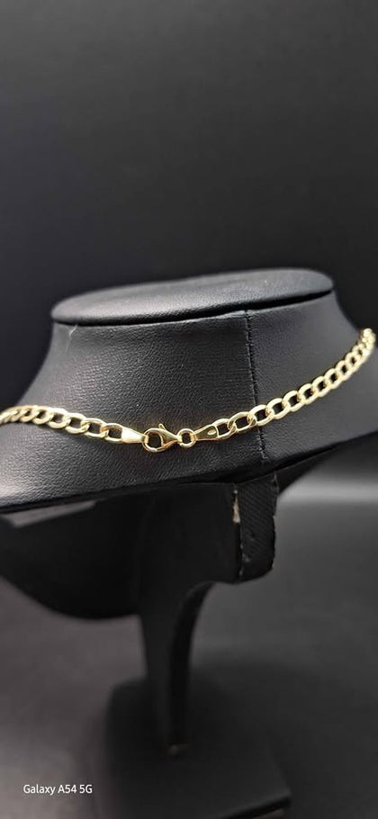 9ct Yellow Gold Curb Chain Necklace - 5.05 Grams - 20