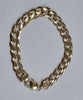 9ct gold curb bracelet 8"
