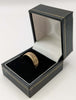 375 HALLMARKED 9CT, YELLOW GOLD, BARK-TEXTURED WEDDING BAND, SIZE:Q, 3.8G, BOXED