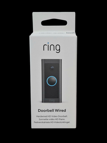 Ring Black Wired Video Doorbell