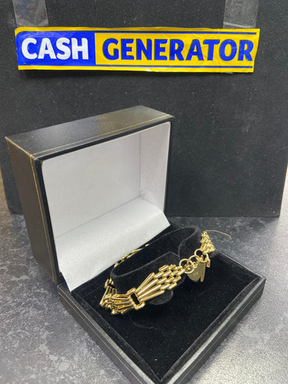 9ct Gold Gate Bracelet 15.9g