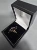 9CT Gold Ring With Blue Stones 2.6G Size L