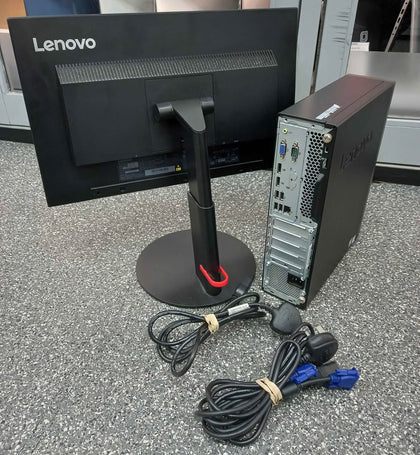 Lenovo Thinkcentre M720s, 256GB SSD, 8GB Ram, i5-8400, Windows 10, - With VGA Lenovo Monitor