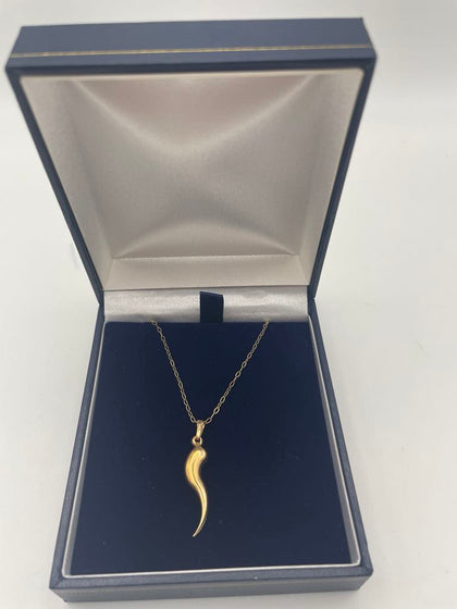 9ct gold chain & pendant