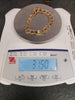 9ct Vintage Textured Yellow Gold Curb Bracelet 31.5G - 8.5"