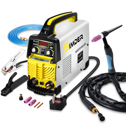 SSIMDER 140A TIG Welder 2-in-1 TIG/MMA IGBT Inverter Welding Machine 220V