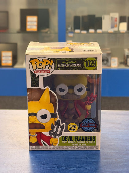 funko pop simpsons devil flanders glow in the dark 1029