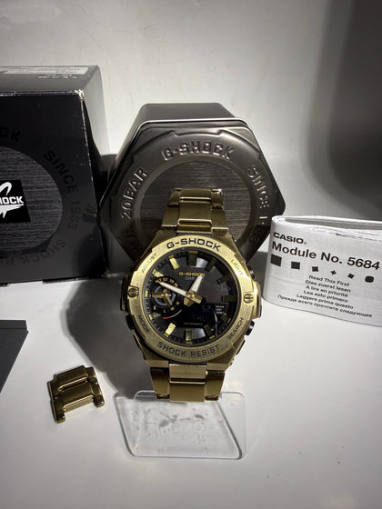 Casio G Shock ' G STEEL' GST-B500GD-9AER Full box papers and extra links