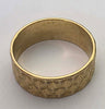 18ct Patterned Wedding Band Size S