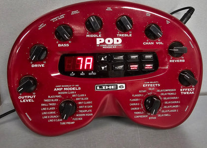 Line 6 Pod 2.0 Multi-Effects Guitar Effect Pedal Processor Amp Simulator