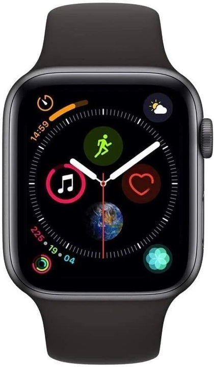 Apple Watch Series 4 44mm GPS Only, Space Gray Aluminum - Black Sport Band