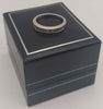 9ct white gold ring with white stones 2.8g size L Boxed & hallmarked