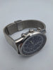 Citizen Eco-Drive men's chronograph black dial watch with mesh stainless steel strap and original box