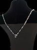 925 Sterling Silver Twist Chain Necklace With Cross Pendant - 24" Long - 13.0 Grams *BRAND NEW*