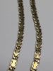 18CT YELLOW & WHITE GOLD NECKLACE WITH LOVE PENDANT