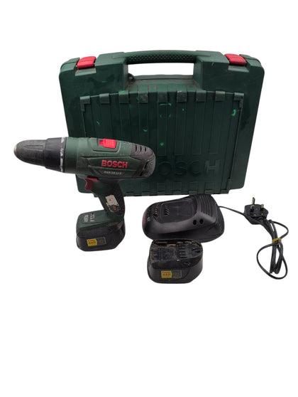 Bosch PSB 18 LI-2 Combi Drill with 2 1.5AH Batteries, Charger and Hard Carry Case 
