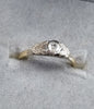 18ct gold diamond ring size M 1/2