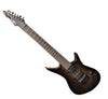 Gear4Music Harlem 7-string Trans-Black Electric Guitar COLLECTION ONLY