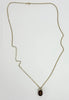 24" 9ct yellow gold belcher chain with pendant