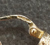 9ct Yellow Gold Hollow Textured Large Huggie Earrings
