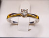 Stunning 9ct 2.6g 0.5 Diamond Ring Size-M 1/2