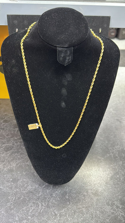 22ct rope chain 24