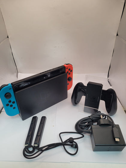 Nintendo Switch Console, 32GB + Neon Red/Blue Joy-Con, Unboxed
